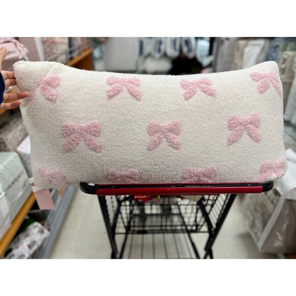 Cupcakes & Cashmere Other - NWT! Cupcakes and Cashmere PIllow PINK BOW Large/Long 16” x 32”